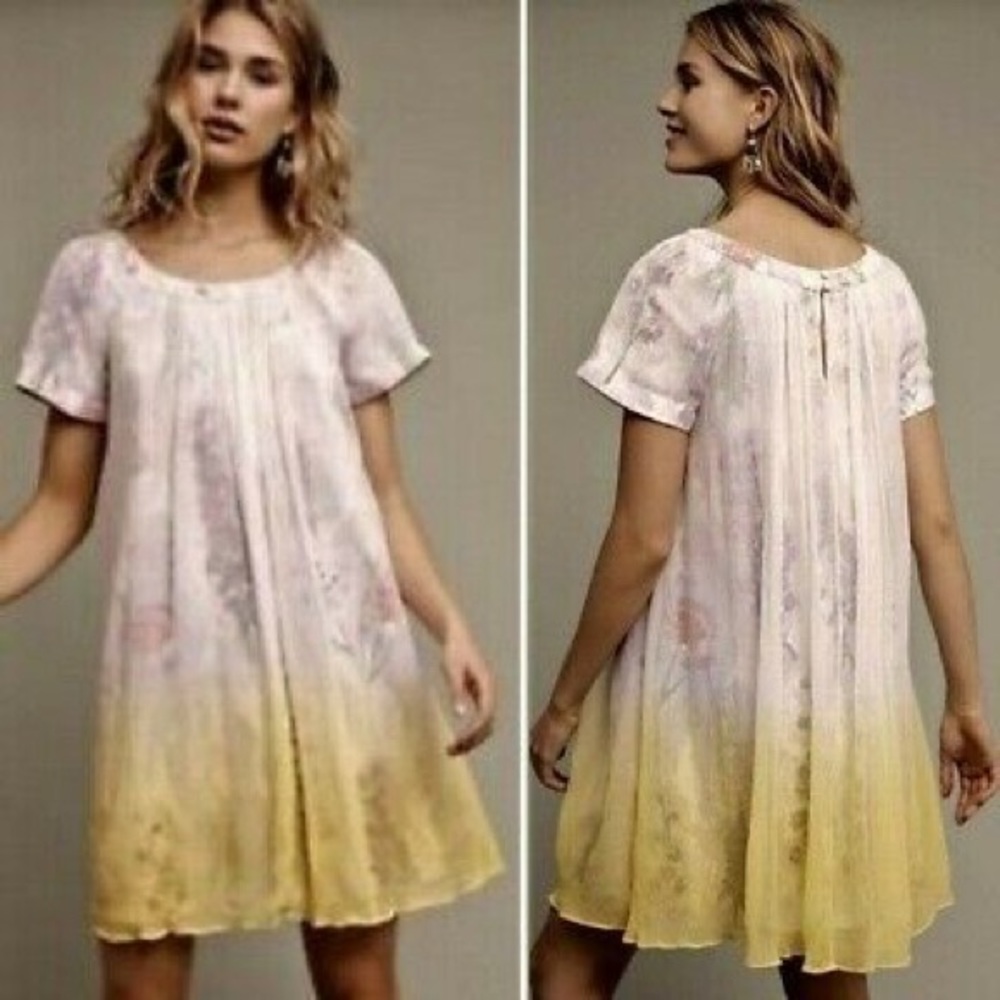 Anthropologie HD in Paris ombré chiffon dress